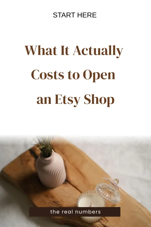 What it actually costs to open an Etsy shop — the real numbers.
